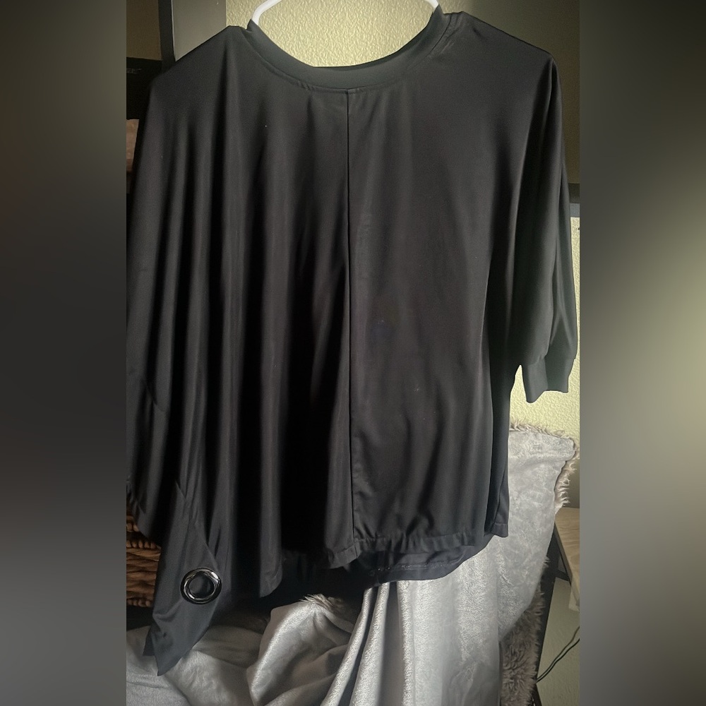 Oversized Small women assymentric shirt